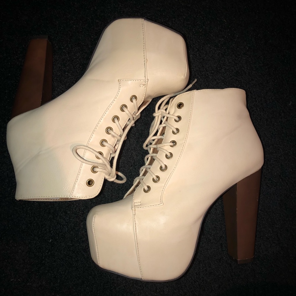 Laceup Platform Booties - image 1
